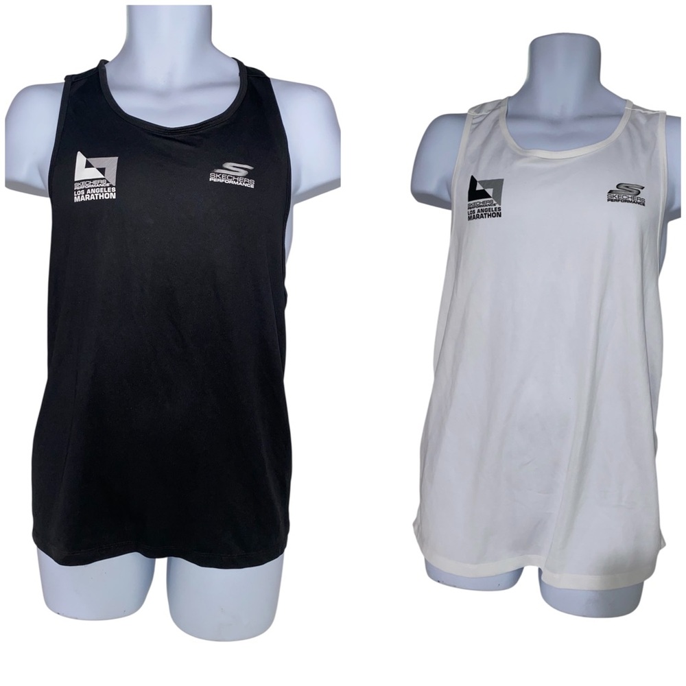 2 Sketchers Performance Men's Singlet size XL (Black & White)
